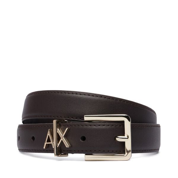 Pasek Armani Exchange. Brązowe paski Armani Exchange, bez wzorów. Za 329.99 zł.