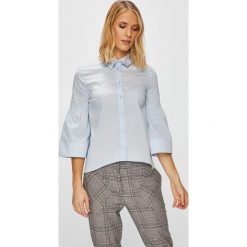 Trussardi Jeans - Koszula. Niebieskie koszule Trussardi Jeans, s, bez wzorów, z bawełny, casualowe, bez kołnierzyka, bez ramiączek. W wyprzedaży za 219.90 zł.