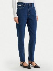 Calvin Klein Jeans Jeansy LV047F492G Niebieski Mom Fit. Niebieskie jeansy Calvin Klein Jeans, bez wzorów. Za 409.99 zł.