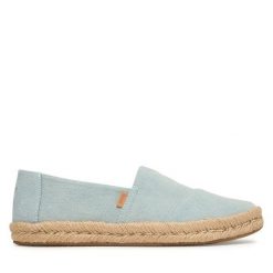 Espadryle Toms. Niebieskie espadryle Toms, bez wzorów, bez obcasa, bez zapięcia. Za 339.99 zł.