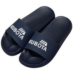Klapki Damskie Basenowe Kubota Basic. Niebieskie klapki Kubota, bez wzorów, z materiału, bez obcasa. Za 55.99 zł.
