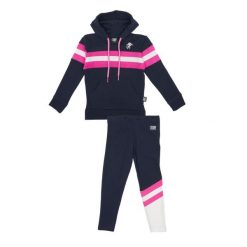 Bluza z kaptur na co dzień na siłownię. Niebieskie bluzy LEONE 1947 APPAREL, bez wzorów, z dresówki, bez kaptura. W wyprzedaży za 134.57 zł.