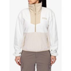 Bluza polarowa damska Columbia Sequoia Grove Half Zip Fleece. Brązowe bluzy Columbia, bez wzorów, z polaru, bez kaptura. Za 263.99 zł.