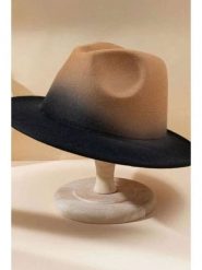 Lucky Bees Kapelusz w kolorze czarno-beżowym rozmiar: onesize. Brązowe kapelusze Lucky Bees, bez wzorów. Za 135.17 zł.