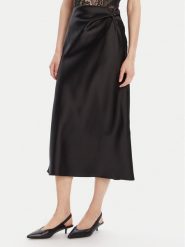 Rinascimento Spódnica midi CFC0125416003 Czarny Regular Fit. Czarne spódnice Rinascimento, s, bez wzorów, z syntetyku, midi. Za 289.99 zł.