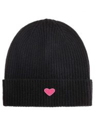 Zwillingsherz Kaszmirowa czapka beanie w kolorze czarnym rozmiar: onesize. Czarne czapki Zwillingsherz, bez wzorów, z kaszmiru. Za 241.56 zł.