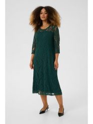 Cream Sukienka w kolorze zielonym rozmiar: L. Zielone sukienki Cream, na co dzień, l, bez wzorów, z bawełny, bez kołnierzyka, bez ramiączek, midi, proste. Za 152.99 zł.