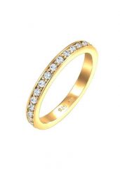 Elli Damska obrączka Memoire z kryształami w srebrze próby 925 Sterling Silver Pierścionki 1 ct Damski. Szare pierścionki Elli, srebrne. Za 218.99 zł.