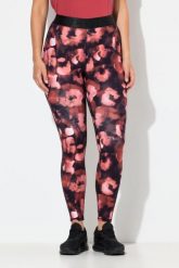 Damskie Legginsy sportowe w panterkę szybkoschnące elastyczny pas. Czerwone legginsy Ulla Popken, plus size, bez wzorów, z bawełny. Za 199.99 zł.