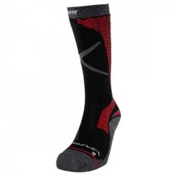 Skarpety Hokejowe Unisex Dla Dorosłych Pro Vapor Tall. Czarne skarpety BAUER, bez wzorów, z dzianiny. Za 227.99 zł.
