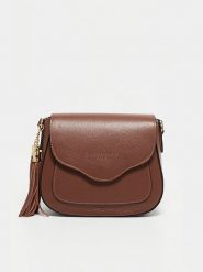 Christian Laurier Skórzana torebka "Ina" w kolorze brązowym - 24 x 18 x 11 cm rozmiar: onesize. Brązowe torby na ramię Christian Laurier, bez wzorów, z materiału, na ramię, bez dodatków. Za 383.80 zł.