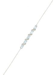 DIAMOND & CO Złota bransoletka "Adelaide" z diamentami i topazami rozmiar: onesize. Niebieskie bransoletki Diamond & Co, z diamentem, złote. Za 1,130.99 zł.