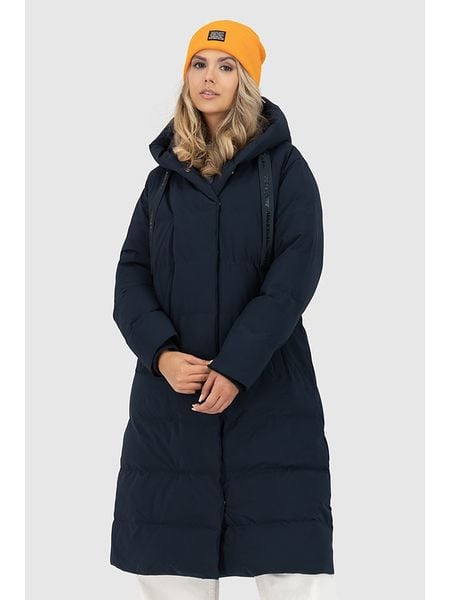 Alife and kickin Płaszcz zimowy "DitteAK" w kolorze granatowym rozmiar: L. Niebieskie płaszcze Alife and Kickin, na zimę, l, bez wzorów, z puchu, bez kaptura. Za 384.71 zł.