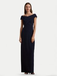 LAUREN RALPH LAUREN Sukienka wieczorowa 253936391003 Granatowy Slim Fit. Niebieskie sukienki Lauren Ralph Lauren, bez wzorów, z syntetyku, wizytowe, bez kołnierzyka, bez ramiączek. Za 939.99 zł.