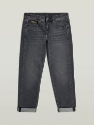 G-Star Dżinsy - Boyfriend fit - w kolorze antracytowym rozmiar: W26/L30. Czarne jeansy G-Star, l, z aplikacjami. Za 283.74 zł.