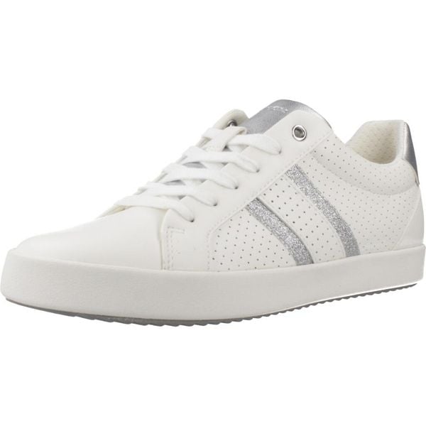 Buty GEOX D BLOMIEE Biały. Białe trekkingi Geox, z syntetyku, na fitness i siłownię. Za 240.99 zł.