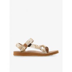 Sandały damskie Teva Original Universal. Brązowe sandały Teva, bez wzorów, sportowe, bez obcasa, bez zapięcia. Za 193.99 zł.