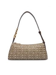 DKNY Torebka R5235G57 Brązowy. Brązowe torebki klasyczne DKNY, bez wzorów, ze skóry, bez dodatków. Za 609.99 zł.