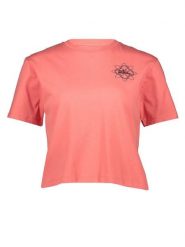 Jack Wolfskin Koszulka w kolorze jasnoróżowym rozmiar: 176. Różowe bluzki Jack Wolfskin, bez wzorów, z bawełny, bez kołnierzyka, bez ramiączek. Za 48.28 zł.