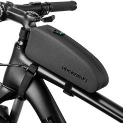 Torba rowerowa Rockbros na ramę. Czarne torebki klasyczne ROCKBROS, bez wzorów, bez dodatków. W wyprzedaży za 79.00 zł.
