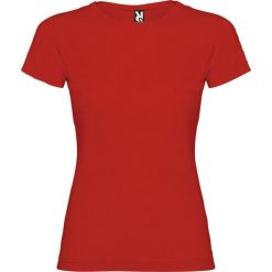 Damska Koszulka Z Krótkim Rękawem Jamaica. Czerwone bluzki ROLY, xl, bez wzorów, sportowe, bez kołnierzyka, bez ramiączek. Za 30.99 zł.