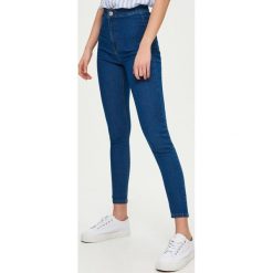 Jeansy skinny high waist - Niebieski. Niebieskie jeansy Sinsay, bez wzorów, z podwyższonym stanem. Za 49.99 zł.