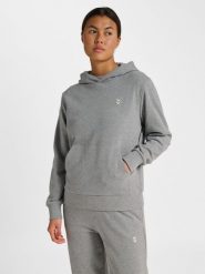Bluza damska z kapturem Hummel Pulse. Szare bluzy Hummel, l, bez wzorów, z bawełny, z kapturem. Za 252.50 zł.