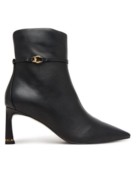 Coccinelle Botki C-look E4 VTK 11 01 01 Czarny. Czarne botki Coccinelle, bez wzorów, ze skóry, bez obcasa, na słupku, bez zapięcia. Za 1,299.00 zł.