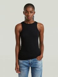 G-Star Top w kolorze czarnym rozmiar: L. Czarne topy G-Star, l, bez wzorów, bez kołnierzyka, bez ramiączek. Za 110.81 zł.