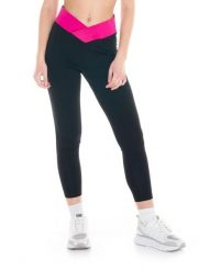 Legginsy damskie energetyczne. Czarne legginsy LEONE 1947 APPAREL, l, bez wzorów, z bawełny. Za 42.06 zł.