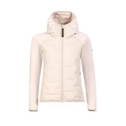 Bluza damska hybrydowa z puchem Alpine Pro Nonera. Brązowe bluzy Alpine Pro, bez wzorów, z puchu, bez kaptura. W wyprzedaży za 369.00 zł.