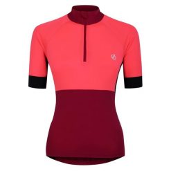 Koszulka Kolarska Dla Kobiet Compassion III. Czerwone bluzki Dare 2b, xl, bez wzorów, sportowe, bez kołnierzyka, bez ramiączek. Za 49.99 zł.