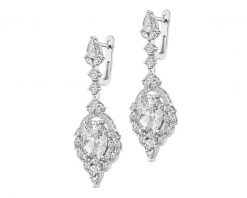 Kolczyki srebrne z cyrkoniami. Szare kolczyki Apart, z cyrkonią, srebrne. Za 459.00 zł.