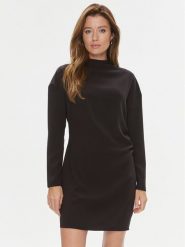 Calvin Klein Sukienka codzienna K20K206110 Czarny Regular Fit. Czarne sukienki Calvin Klein, na co dzień, bez wzorów, z syntetyku, bez kołnierzyka, bez ramiączek, proste. Za 539.99 zł.