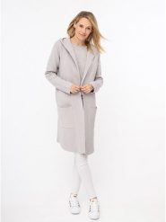 Zwillingsherz Kardigan "Janina" w kolorze jasnoszarym rozmiar: L/XL. Szare kardigany Zwillingsherz, l, bez wzorów. Za 189.29 zł.
