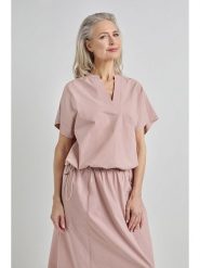 Josephine & Co Bluzka "June" w kolorze jasnoróżowym rozmiar: 42. Różowe bluzki Josephine & Co, bez wzorów, z bawełny, bez kołnierzyka, bez ramiączek. Za 184.46 zł.