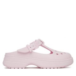 Klapki Crocs. Czerwone klapki Crocs, bez wzorów, bez obcasa. Za 199.99 zł.