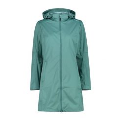Kurtka parka z kapturem, zapinana na zamek dla kobiet CMP. Zielone parki CMP, z poliesteru, z kapturem. Za 385.40 zł.