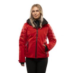 Damska kurtka narciarska Luhta. Czerwone kurtki narciarskie Luhta, l, bez wzorów, z materiału, bez kaptura, do jazdy konnej. Za 1,446.99 zł.