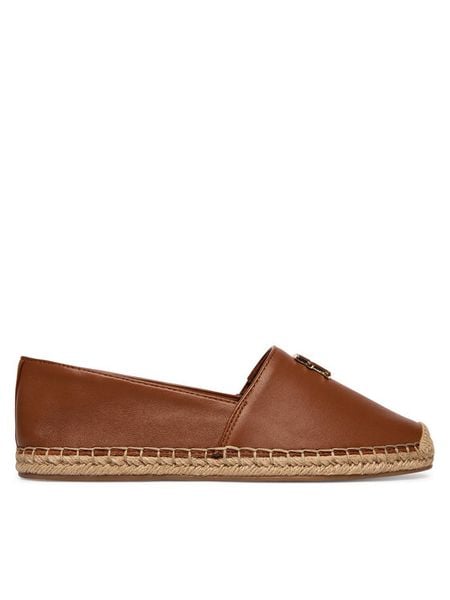 Tommy Hilfiger Espadryle Th Logo Leather Espadrille FW0FW09246 Brązowy. Brązowe espadryle TOMMY HILFIGER, bez wzorów, ze skóry, bez obcasa, bez zapięcia. Za 274.99 zł.