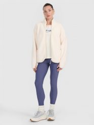 4F Legginsy z prążkowanej dzianiny damskie - granatowe XL. Niebieskie legginsy 4f, xl, bez wzorów, z dzianiny, z podwyższonym stanem. Za 129.99 zł.
