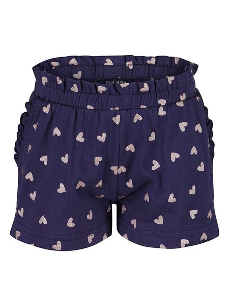 Blue Seven Szorty w kolorze granatowym rozmiar: 110. Niebieskie szorty Blue Seven, bez wzorów, z bawełny. Za 42.95 zł.