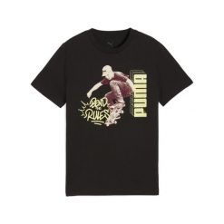 Młodzieżowa koszulka MID90s z grafiką PUMA Black. Czarna bluzki Puma, m, bez wzorów, młodzieżowe, bez kołnierzyka, bez ramiączek. Za 65.99 zł.