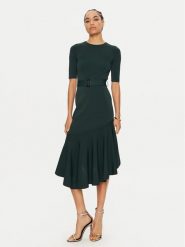 Ted Baker Sukienka dzianinowa Samalee 271307 Zielony Regular Fit. Zielone sukienki Ted Baker, bez wzorów, z dzianiny, bez kołnierzyka, bez ramiączek. Za 1,099.00 zł.