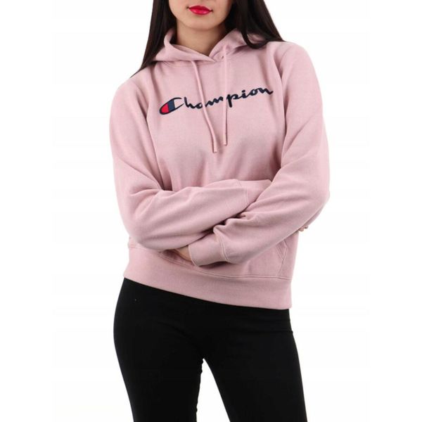 Bluza na co dzień damska CHAMPION z kapturem. Czerwone bluzy Champion, bez wzorów, z kapturem. Za 259.00 zł.