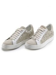 Anna Morellini Skórzane sneakersy "Gisara" w kolorze beżowym rozmiar: 39. Brązowe trampki Anna Morellini, bez wzorów, bez zapięcia. Za 351.38 zł.