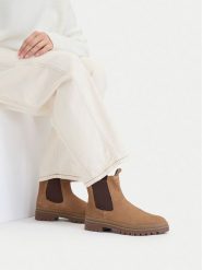 Lasocki Sztyblety CEO-WB-DAISY-09 Brązowy. Brązowe botki Lasocki, bez wzorów, ze skóry, bez obcasa, na płaskiej podeszwie, bez zapięcia. Za 249.99 zł.