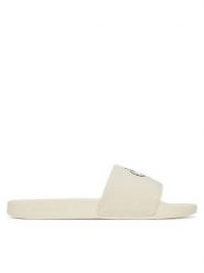 Calvin Klein Jeans Japonki Slide Monogram Wn Logo Ck YW0YW01967 Beżowy. Brązowe klapki Calvin Klein Jeans, bez wzorów, z jeansu, bez obcasa. Za 179.99 zł.