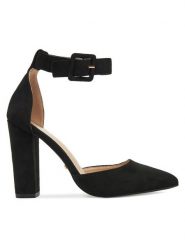 DeeZee Sandały K539 Czarny. Czarne sandały DeeZee, bez wzorów, z materiału, bez obcasa, bez zapięcia. Za 139.99 zł.