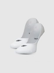 4F Skarpetki casual niewidoczne (2-pack) damskie - biały 39-42. Białe skarpety 4f, bez wzorów, z bawełny. Za 39.99 zł.